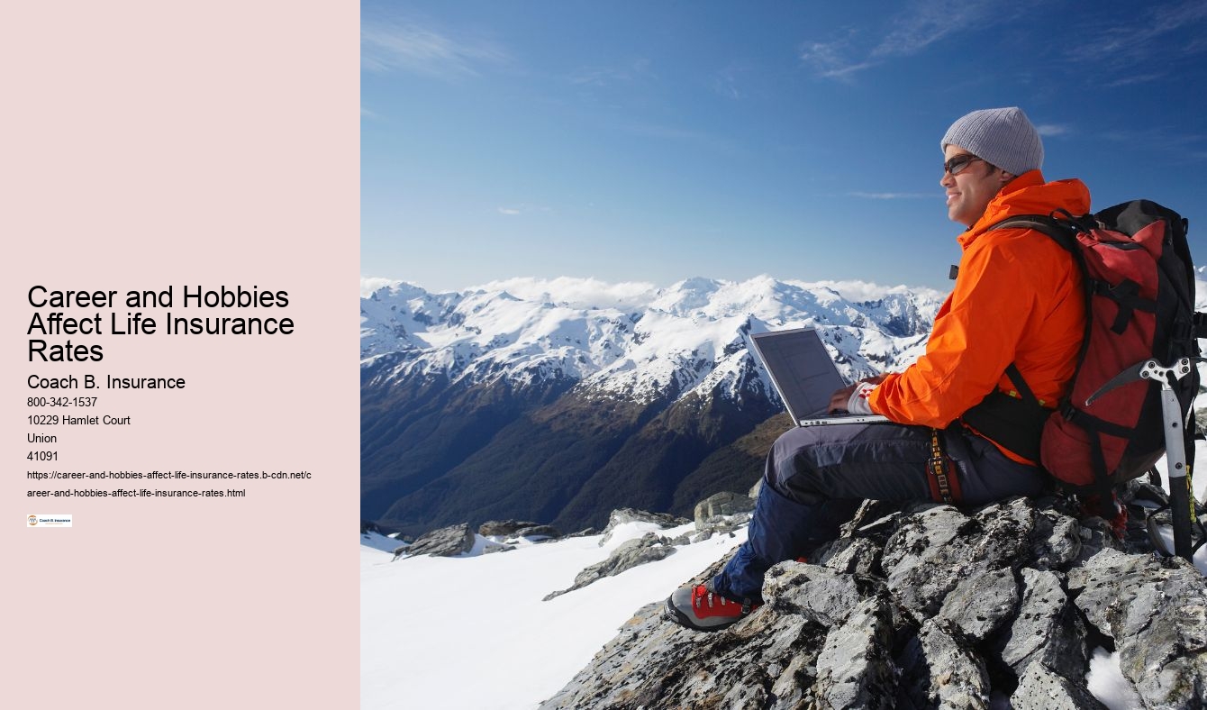 Career and Hobbies Affect Life Insurance Rates